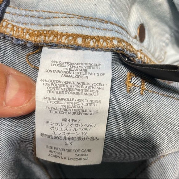 Madewell 9" High Rise Skinny Dark Wash Stretch Lightly Whiskered Jeans Size 24 - Picture 9 of 11